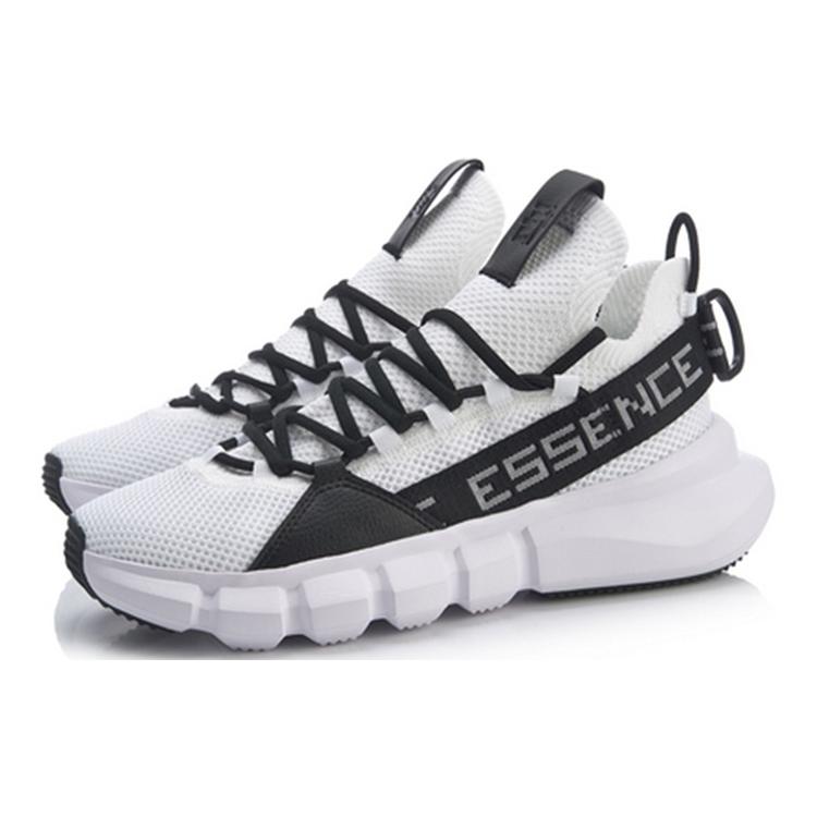 New LINING Essence II Lace Up Men's Lifestyle Shoes - White/Black AGBP009-3