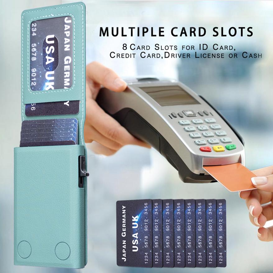 Luxury Business Zipper Magnetic PU Leather Wallet Card Holder For Men and Women Shockproof Slim Fit kickstand Cover