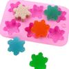 6 Styles of Snowflake Silicone Soap Molds Handmade Snowflake Candle Making Molds Diy Chocolate Cake Baking Tools Christmas Gifts