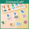 Matching Number Wooden Puzzle Board For Early Childhood Development Education