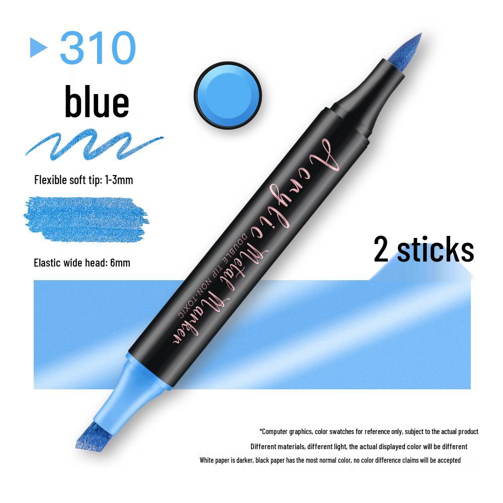 Glitter Acrylic Dualtip Metallic Brush Pens Waterproof Quickdry And Nonfading