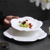 Flower Shaped Ceramic Dining Plate Sushi Plate Western Style Steak Plates Sashimi Plates Fruit Dish Salad Bowl Snack Bowl Tray