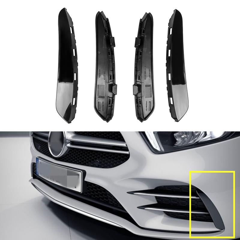 Für Mercedes Benz A Klasse W177 AMG A180 A200 A250 A35 2022 2023 Front Stoßstange Canards Flossen Aufkleber Dekoration Trim