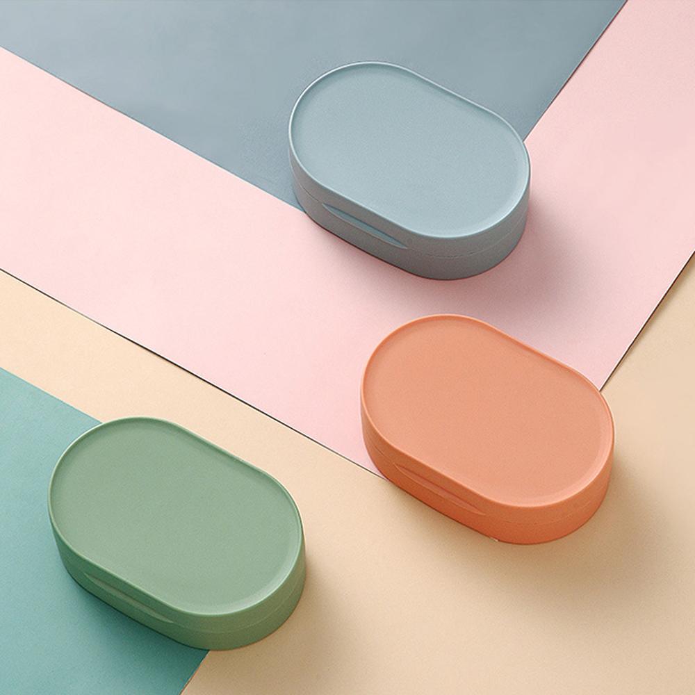 Sealed Sponge Holder Container Soap Box Dispenser Soaps Rack Dish Plate Case Soap Dish With Lid