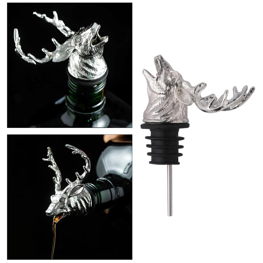 Alloy+Silicone Wine Aerator Pourer Spout Wine Decanters Elephant Wine Stoppers Decanter Pourer Liquor Decanter Bottles 5