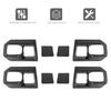 Interior Door Handle Bowl Frame Decor Cover for Dodge Ram 1500 11-17Carbon Fiber