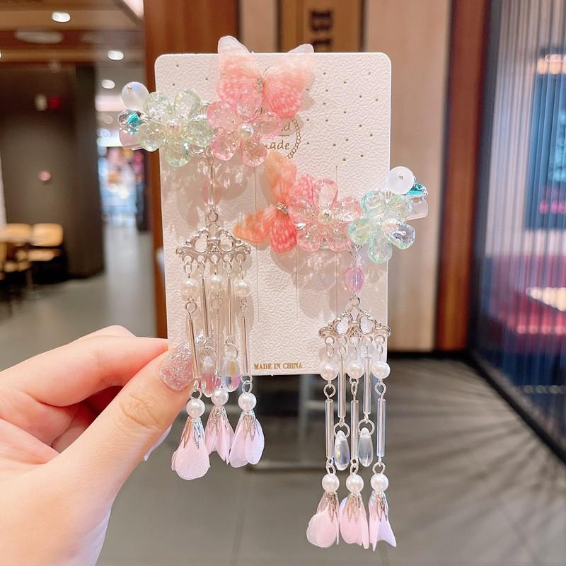 Ancient Style Tassel Hanfu Hair Accessories for Women & Girls - Chinese Princess Hair Clips