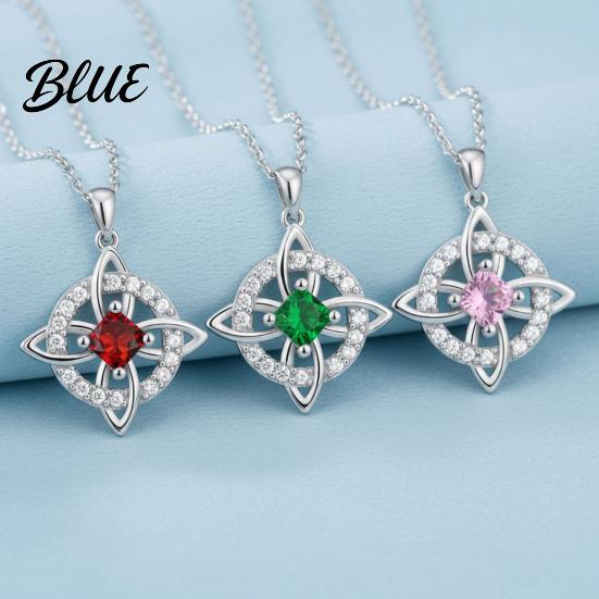 Ancient Symbolism Jewelry Celtic Knot Necklace Witches Birthstone Sparkling Symbol