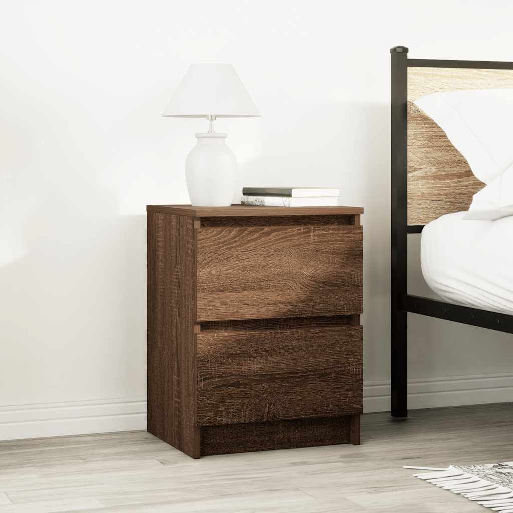 TV Stand in Brown Oak Look 40 x 35 x 54 cm Engineered Wood
