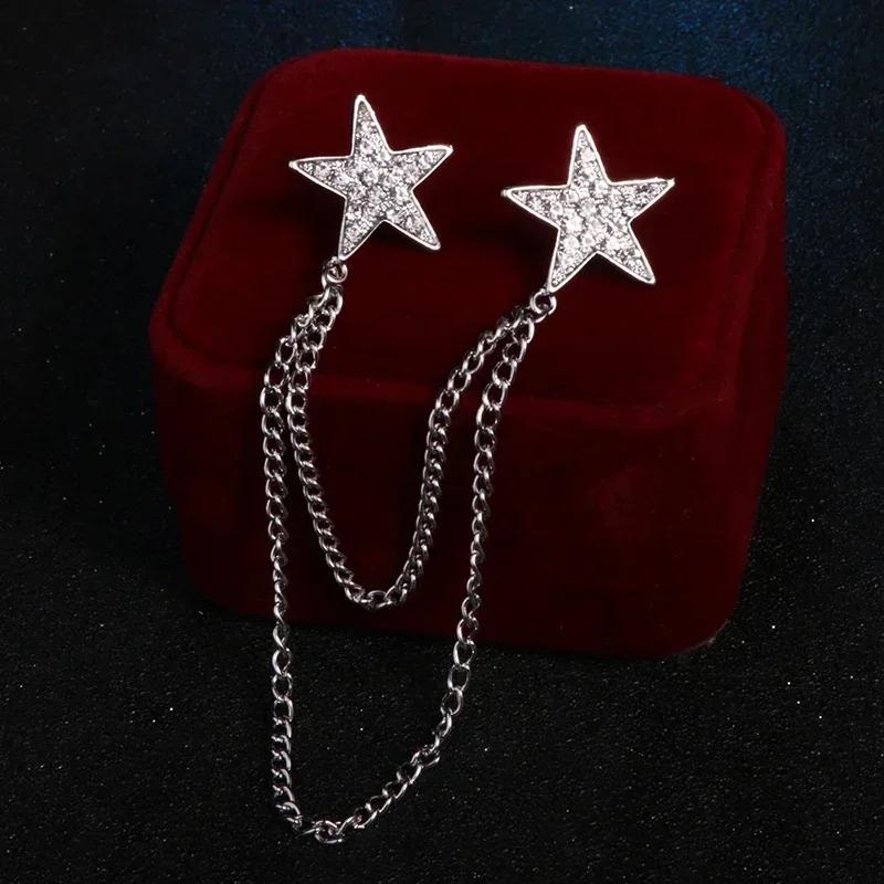 I-Remiel Vintage Driehoek Kroon Kraagspeld voor Mannen Vrouwen - Uitgesneden Broche Embleem Sieraden voor Shirt Pak Accessoires