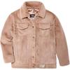 Solid Color Fitted Lapel Single-Breasted Long Sleeve Jacket Women Jackets Brown 1147290-TNGY