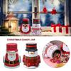 Practical Plastic Christmas Candy Jar Transparent Strong Snowman Ornament Storage Box Large Capacity Plastic Cookie Jars