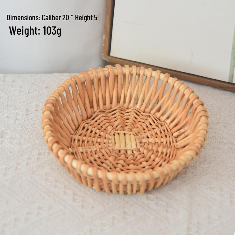 Handwoven Rattan Storage & Snack Basket Collection