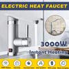 3000W 360° Rotatable Electric Instant Water Heater Tap Electric Hot/Cold Water Faucet Tankless Heating Bathroom Kitchen Faucet