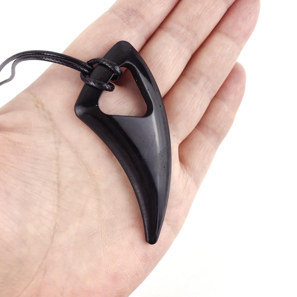 Silicone Pendant Resin Mold with Hanging Hole,DIY Jewelry Casting Mold Wolf Tooth Necklace Silicone Mold for DIY Crafts