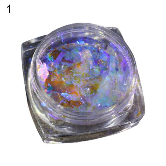 

1 пляшка Декоративні блискітки для нігтів. Легко знімається. Тонка робота. Вигадливі целофанові аксесуари для нейл-арту. Нашивка з розбитими блискітками для вечірки 1