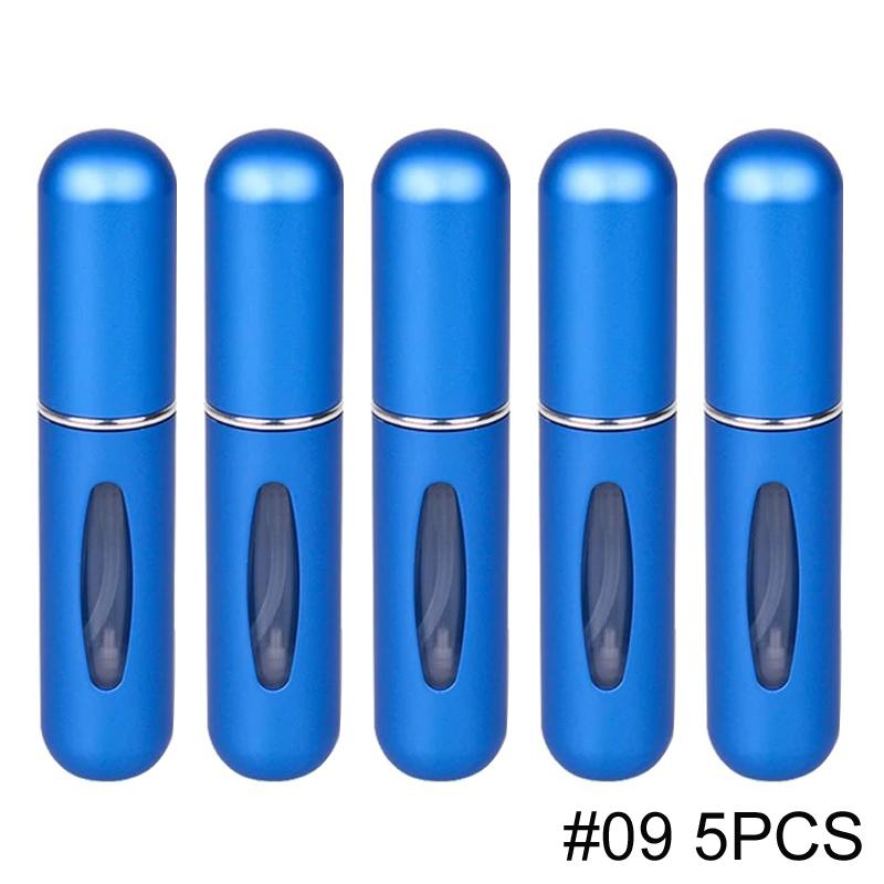 1/5/10PCS 5ml Portable Perfume Atomizer Mini Perfume Bottle Sample Spray Bottle Dispenser Cosmetic Travel Container