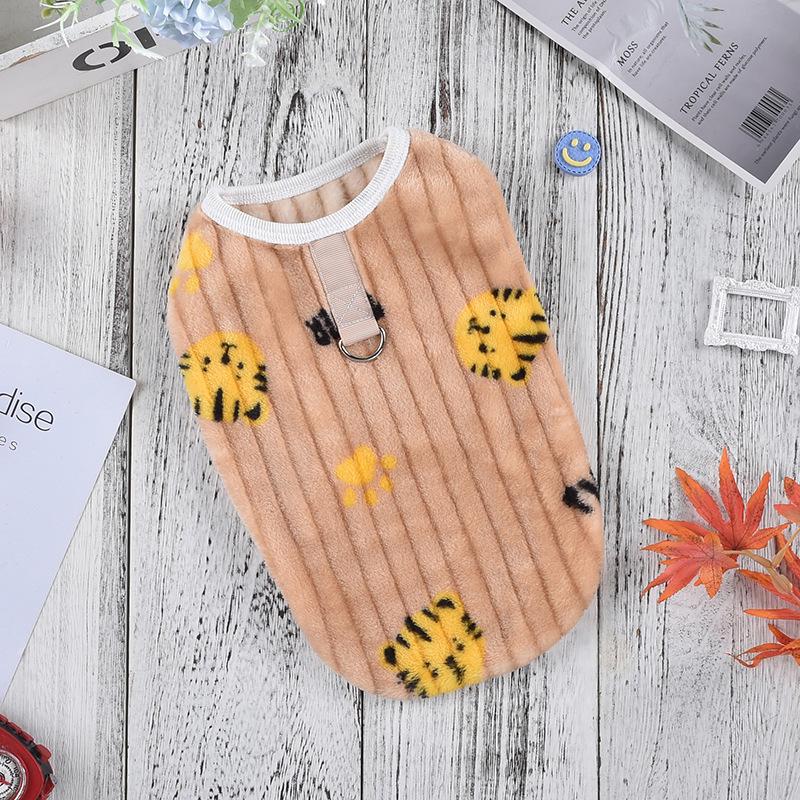 Warm Flannel Pet Pajamas for Dogs and Cats