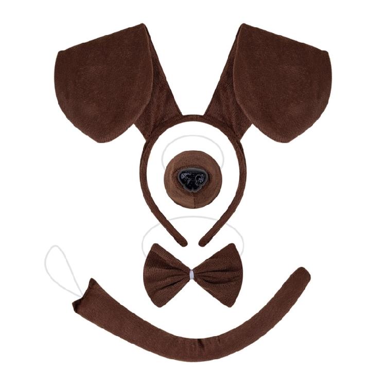 Hund Cosplay Kostüm Dekorationen Zubehör Kinder Hund Verkleiden Festival Plüsch Schmuck Süßes Hund Stirnband Cosplay Requisiten