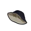 Double-sided denim bucket hat light board sun hat women's senior sense of vacation, basin hat sun protection, sun hat