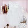 Pet Spring Bow Mesh Dog Cat Headwear Dog Clothes Wedding Headcloth Puppy Accessories Dog Bandana Supplies