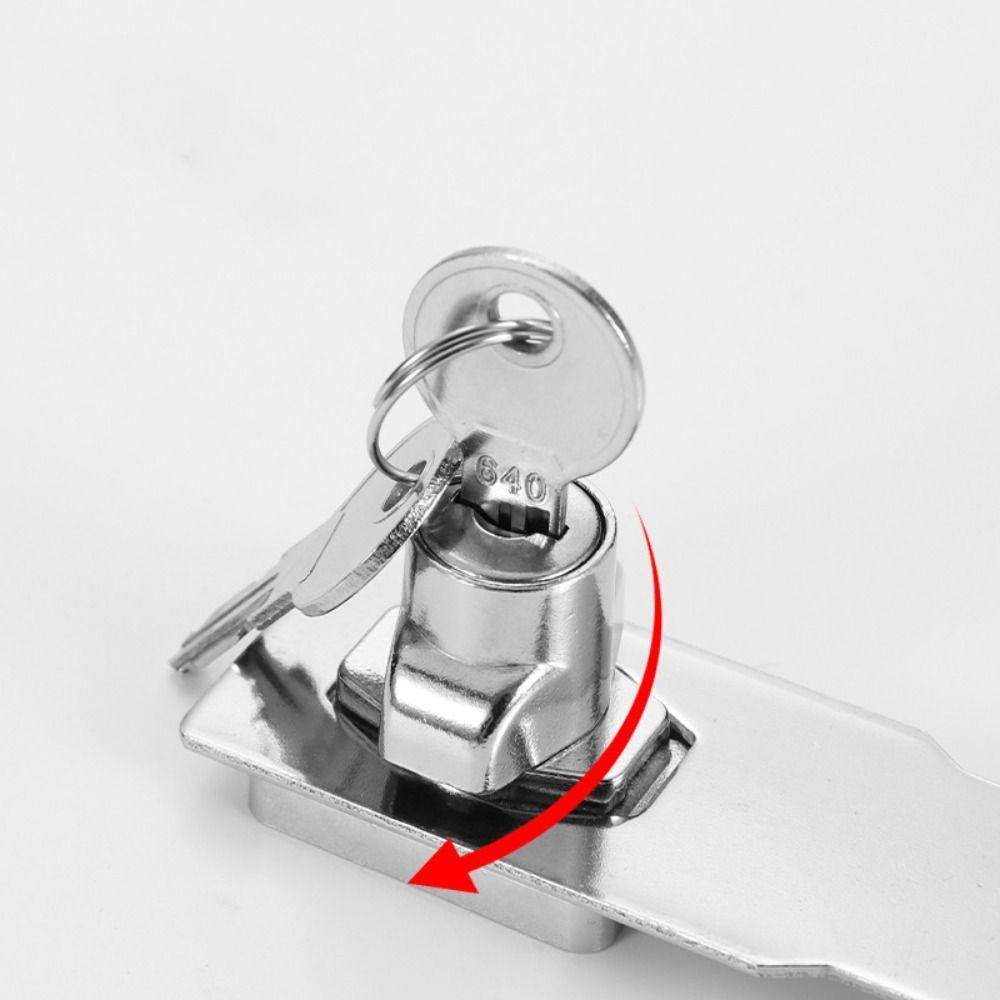 Anti-theft Security Furniture Locks No-punch Security Wooden Door Buckle  Mailbox