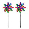 2/10pcs Bird Repeller Child Windmill Garden Orchard Protection Reflective Windmill Bird Repellent Anti Birds Windmill Spinner