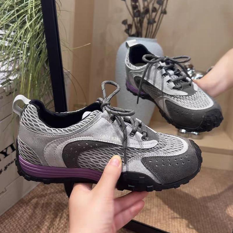 

Fashion Women s Fashionable High-quality Versatile Sneakers Shoes 2025 New Non-slip Casual Shoes Women Flat Female Shoes 40 серый