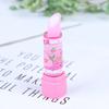 1Pc Child Lipstick Shaped Eraser Student Stationery Xmas Gift Pencil Erasers