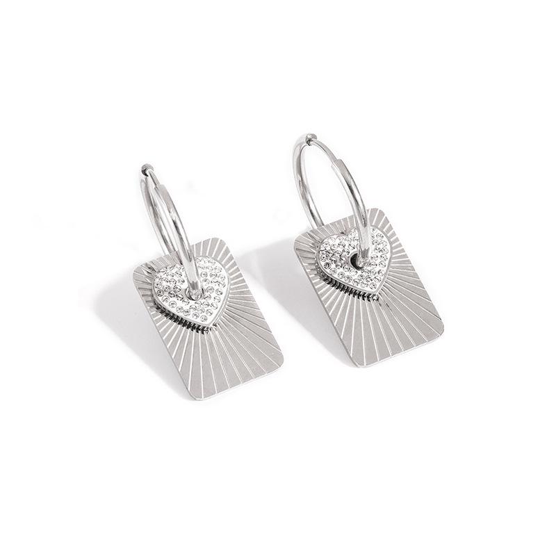 Chic Titanium Steel Earrings: Trendy, Stylish, Versatile, and Luxurious Design for Women
