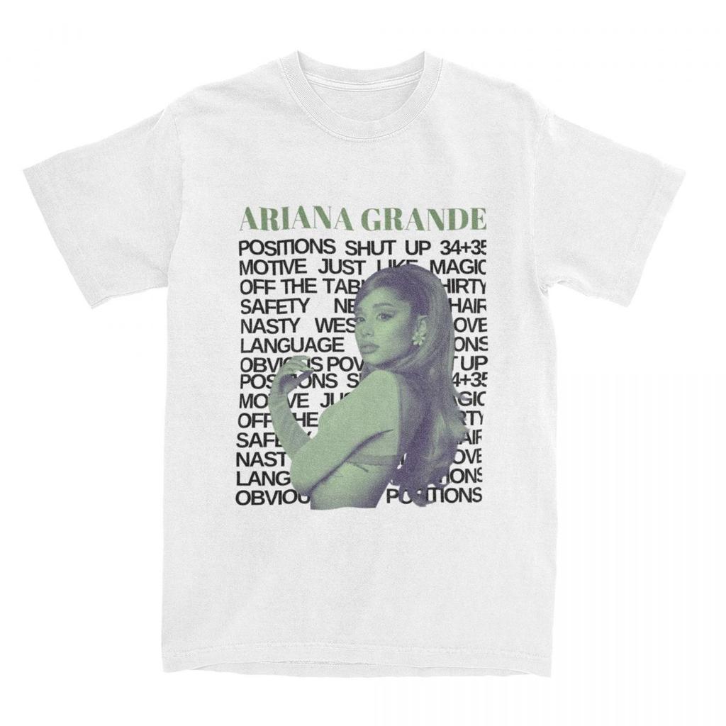 Ariana Grandes 2024 Music Tour TShirt Singer Hipster TShirts ShortSleeved Awesome Tops Summer Cotton Plus Size Tees