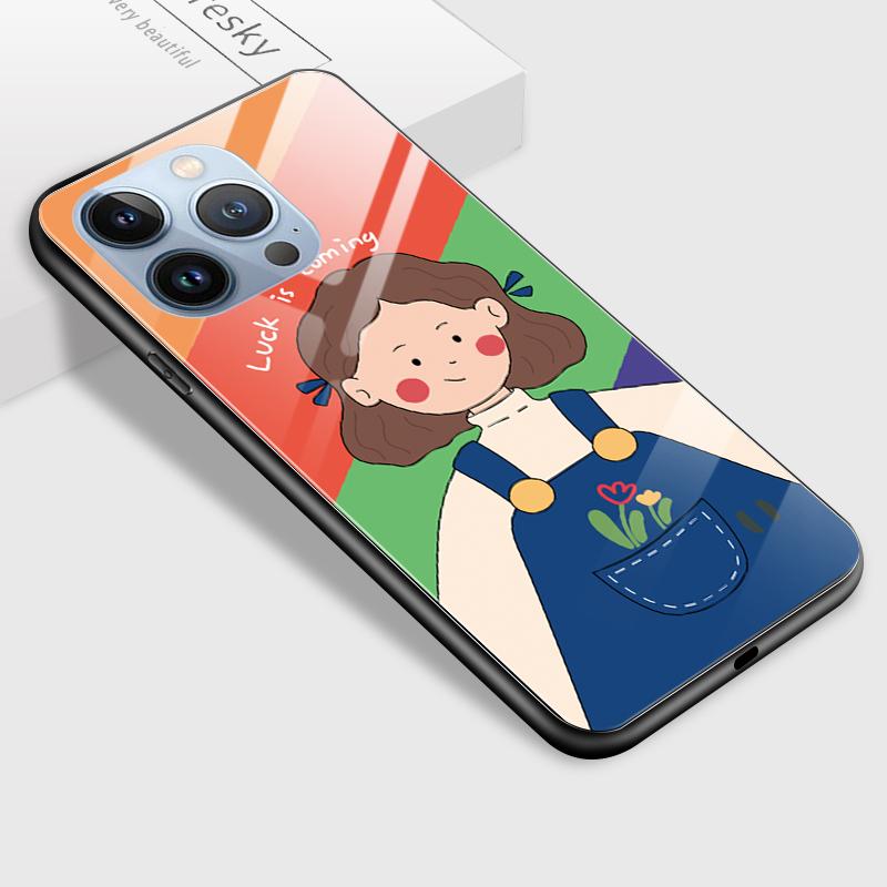 Tempered Glass Phone Case For Samsung A12 A16 A32 A53 S20FE S23 S25 Honor20 X6A 90Lite 9X Huawei Y9Prime2019 P30Lite Soft Edge Shockproof Smooth Shell