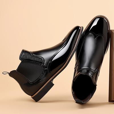 Men's Chelsea Boots Luxury Brand Casual Leather Boots Classic Business Formal Botas 2025New Pointed Ankle Boots for Men Big Size