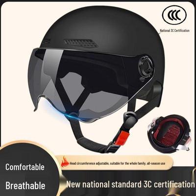 Certified All-Season Electric Vehicle Half Helmet with Sun Protection for Men & Women