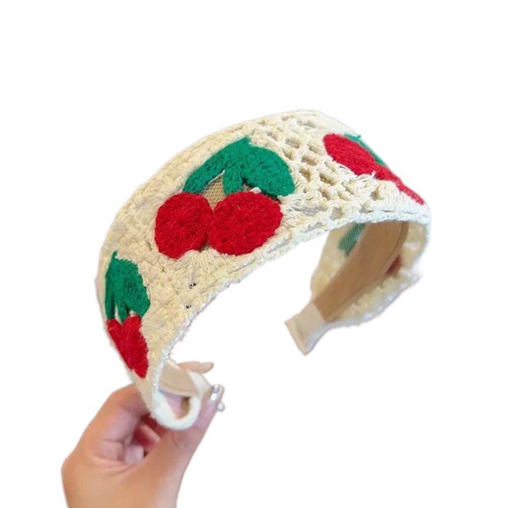 Crochet Knitted Kids Headband Colorful Children Hair Band Sweet Wide Hair Hoop  Daily