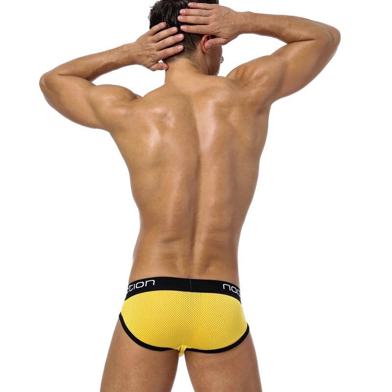 Clearance_Brand 0850 Men Underwear Mesh Qucik-Dry Sexy Men Briefs Breathable Mens Slip Cueca Male Panties Underpants Briefs BS10