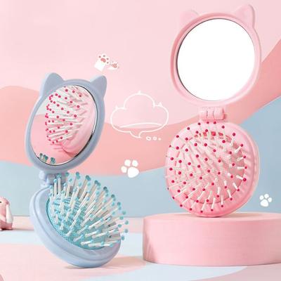 YOUSHA - Cat Ear Portable Mirror with Hair Brush