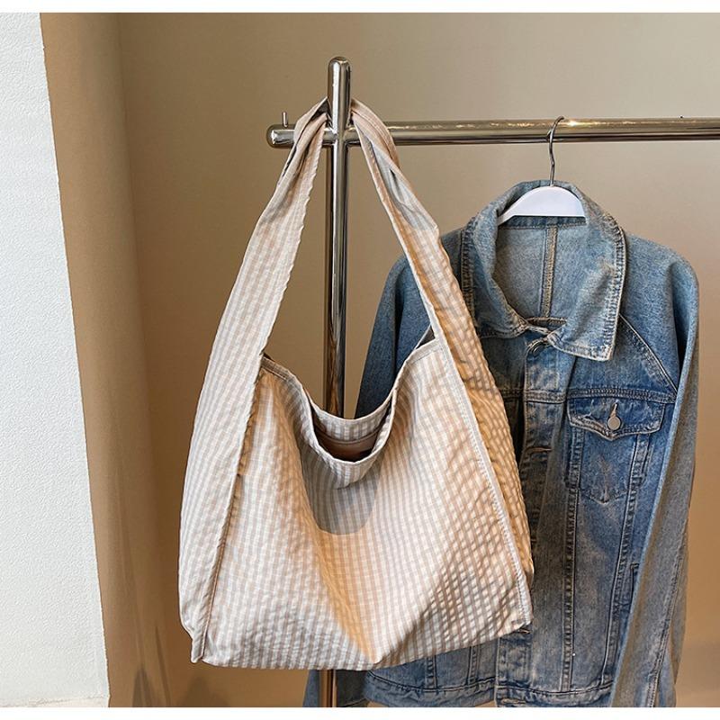 

Large-capacity tote bag, leisure commuting big bag, women s summer new college student class canvas bag хаки