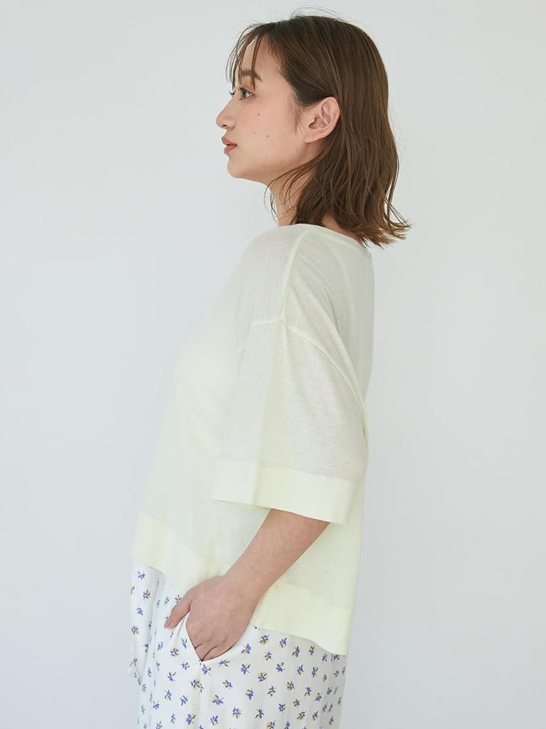 Gelato Pique Sheer PWCT252358 YEL F Women's T-Shirt