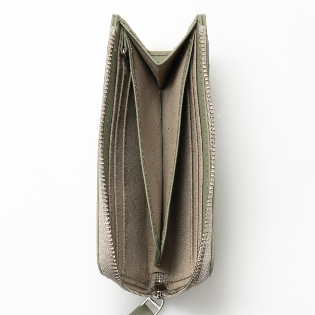 Margaret Howell Idea Fragment Case Soft Leather and Nylon Casual MHLW5EE1 Olive [Kiel] Women's