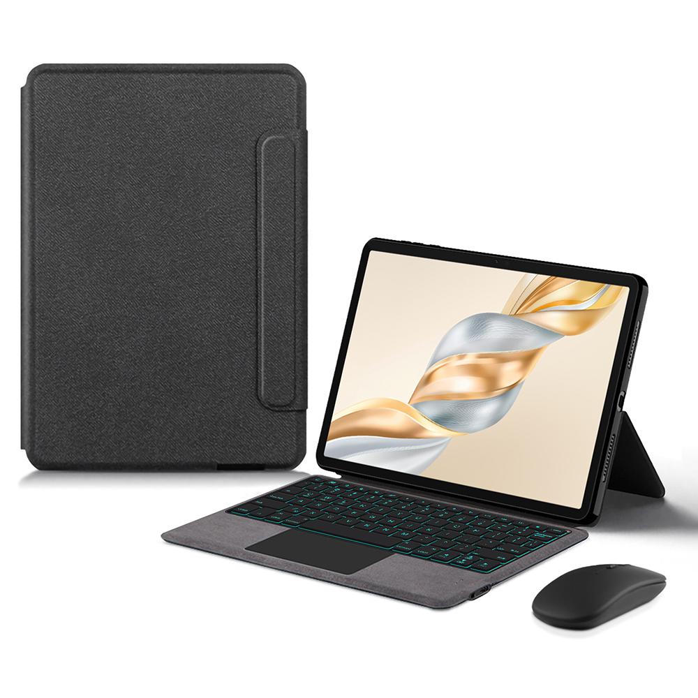 

For Honor Pad X9 Pro Leather Case+Touchpad Bluetooth-Compatible Keyboard with Backlit A