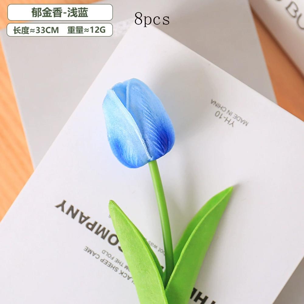 Mini Jade Fragrant Flower Wedding Pography Props Family Gathering Festival Party Decoration Simulation Flowers PU 8Pc Kid Friendly Entertaining Fun