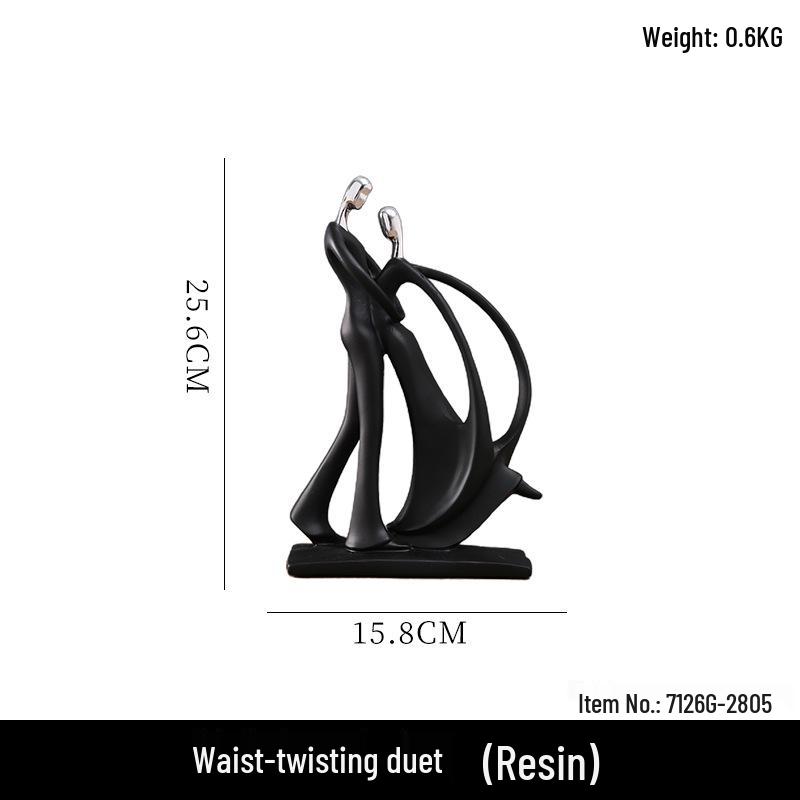 Elegant Figure Ornament: Light Luxury and Personality for Entrance, TV Cabinet, Wine Cabinet, or Study Decor