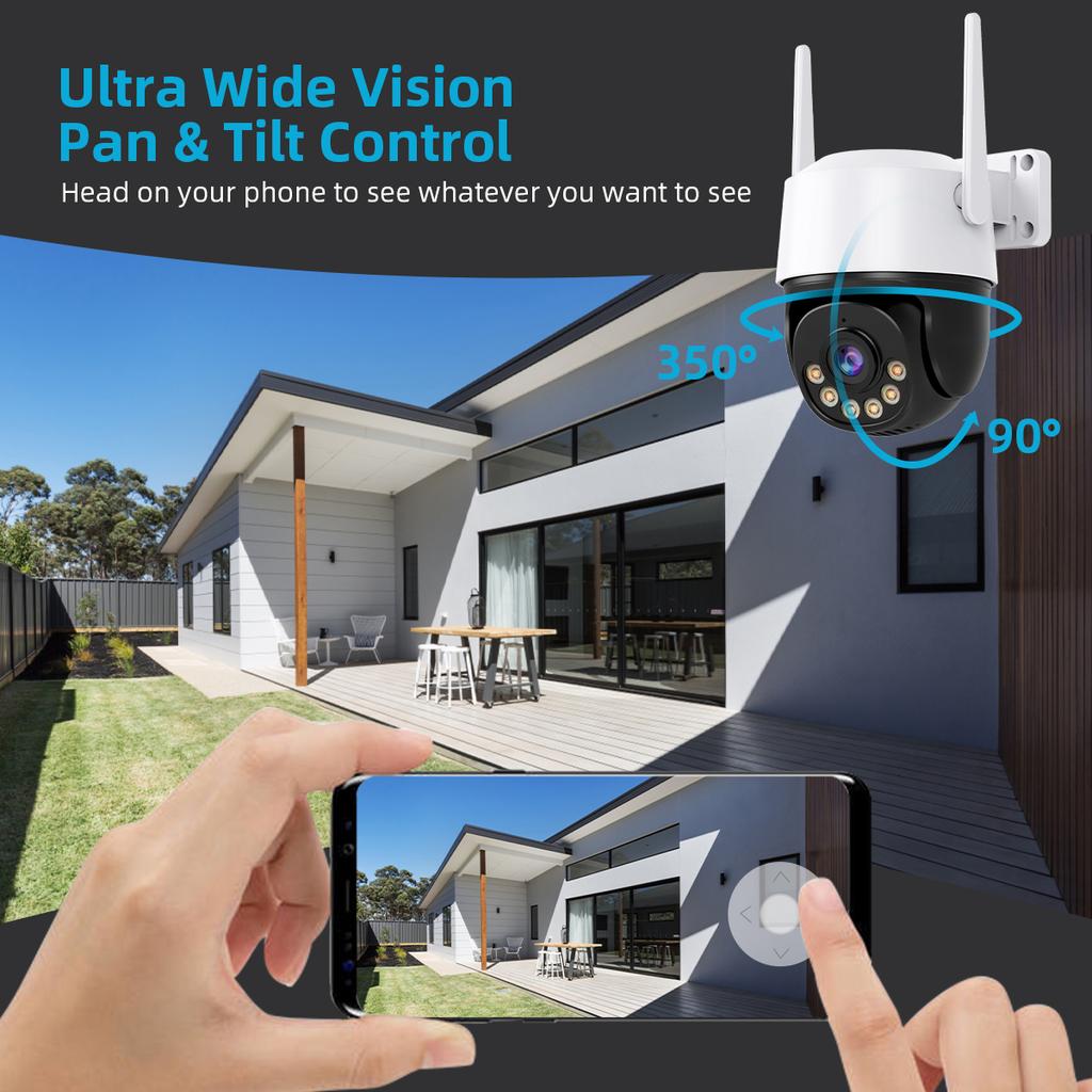8MP 4K IP-Kamera 5MP Speed Dome Auto Tracking PTZ-Kamera Smart Home Outdoor Wireless WIFI-Kamera Überwachungsmonitor iCsee