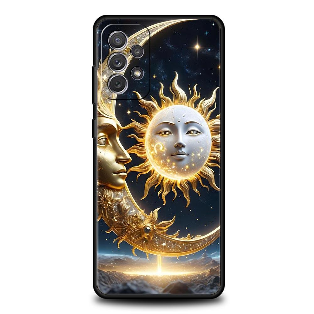 Moon Sun Phone Case For Samsung Galaxy A17 A07 A55 A35 A25 A15 A05s A33 5G A31 A23 A21s A13 A41 A73 A53 A51 A71 A03s S10 Cover