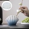 Shell shaped vase resin silicone mold fan leaf conch pen holder concrete mould conch shells palm leaf flower vase gypsum molds