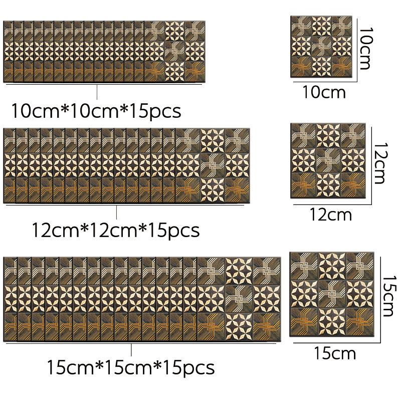 TrekornTekstur Imitasjon veggklistremerker Imitasjon murstein Soveromsdekorasjon Vanntett selvklebende fliser Tapet Kjøkkenskap Dekor