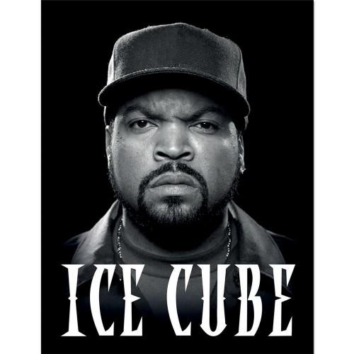 Poster Incorniciato Headshot di Ice Cube nero