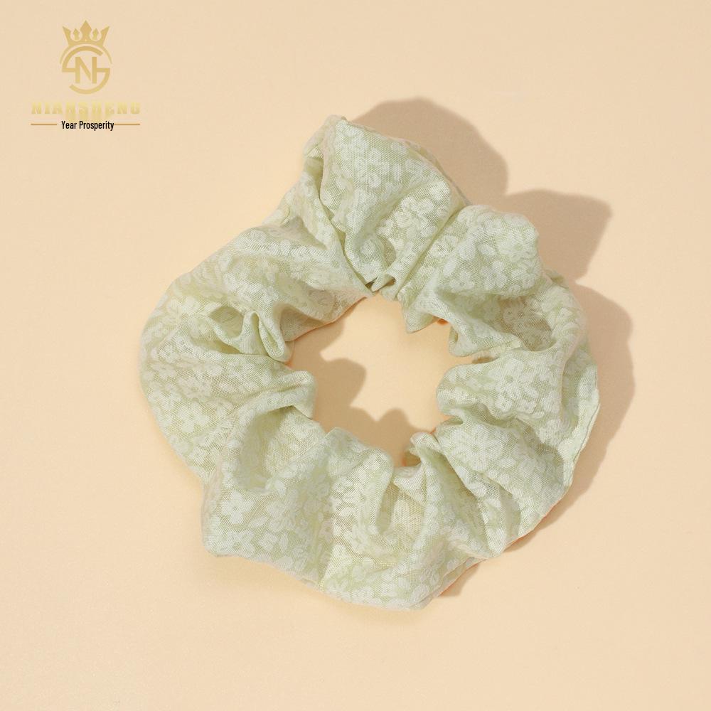 

Корейская ретро повязка на голову в виде кремового пуфа и резинки для волос - Универсальные аксессуары в стиле мори-гёрл