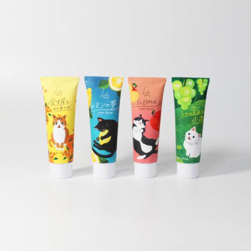 hidamari hand cream osmanthus and hide and seek cat